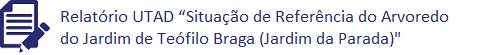 Relatório UTAD "Situação de referência do arvoredo do Jardim Teófilo Braga (Jardim da Parada)"