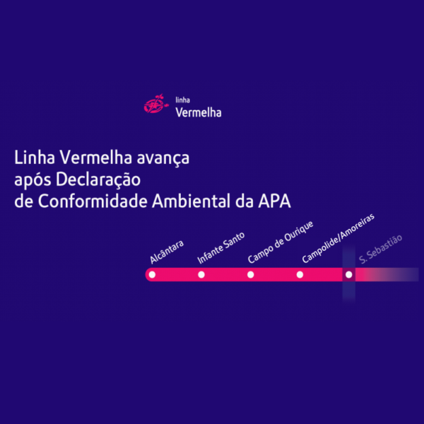 Linha Vermelha avança após Declaração de Conformidade Ambiental da APA