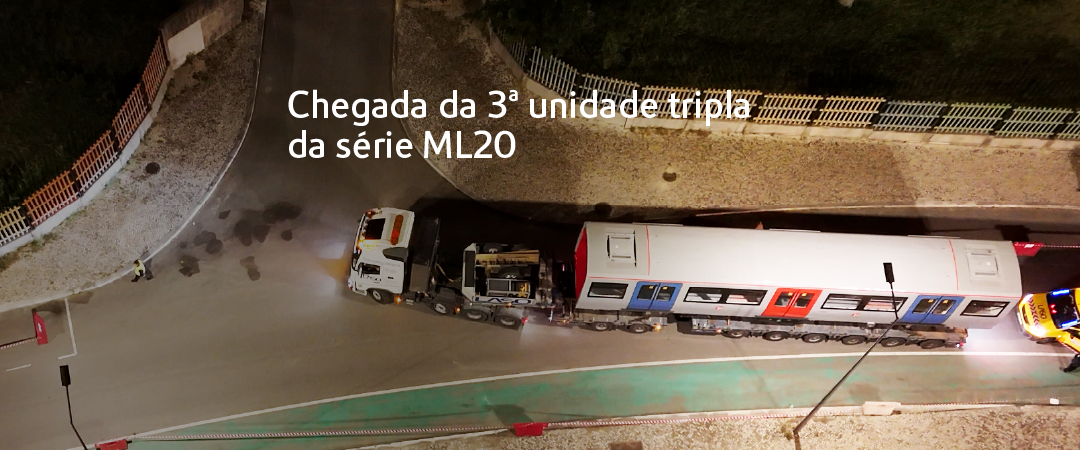 Chegada da 3ª unidade tripla da série ML 20