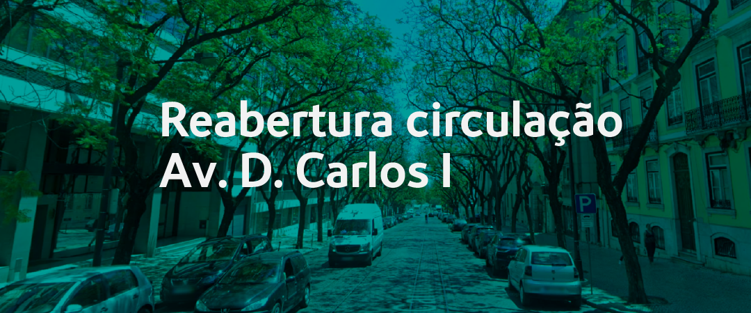Reabertura circulação Av. D. Carlos I