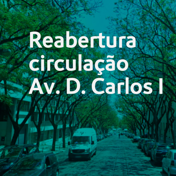 Reabertura circulação Av. D. Carlos I