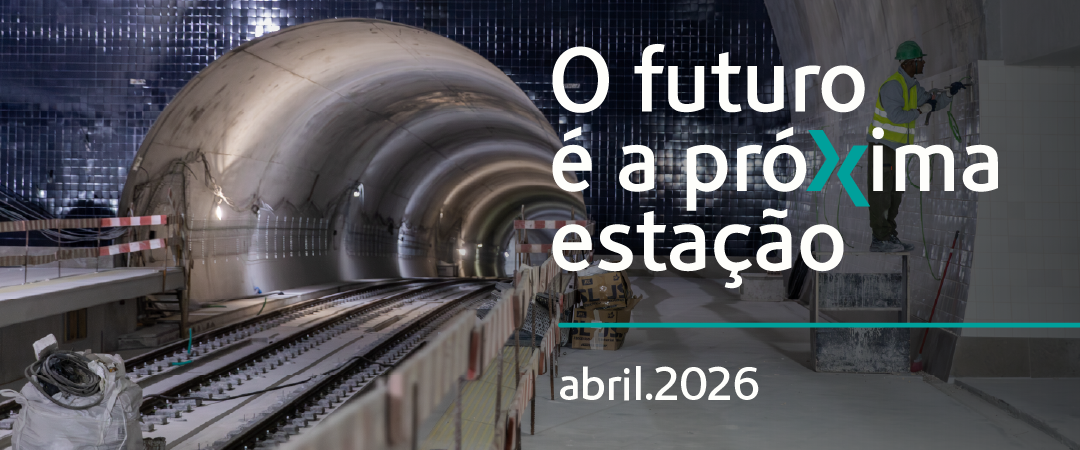 O futuro é a próxima estação. Abril 2026.